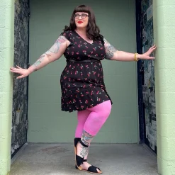 Stay Cool Capri Tights - Pink Lady