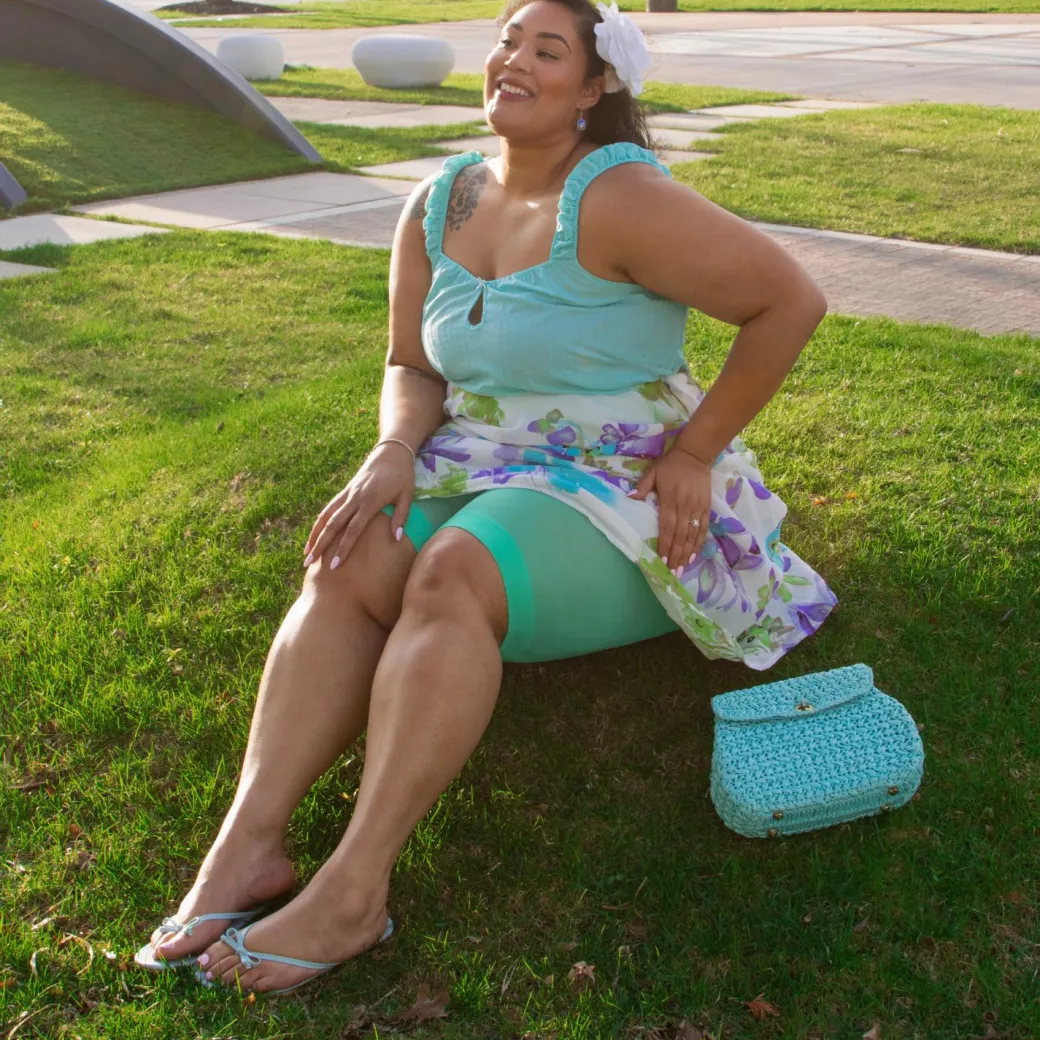 Stay Cool Chub Rub Shorts - Mint Leaf