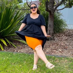 Stay Cool Chub Rub Shorts - Papaya