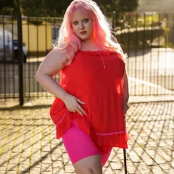 Stay Cool Chub Rub Shorts - Pink Peacock