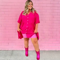 Stay Cool Chub Rub Shorts - Pink Lady