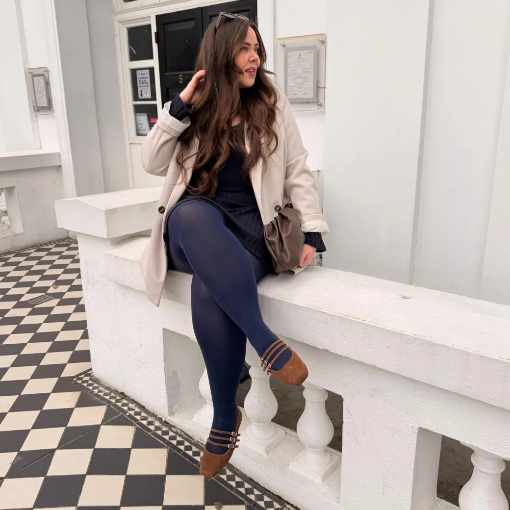 Stay Cool 80 Denier Tights - Navy