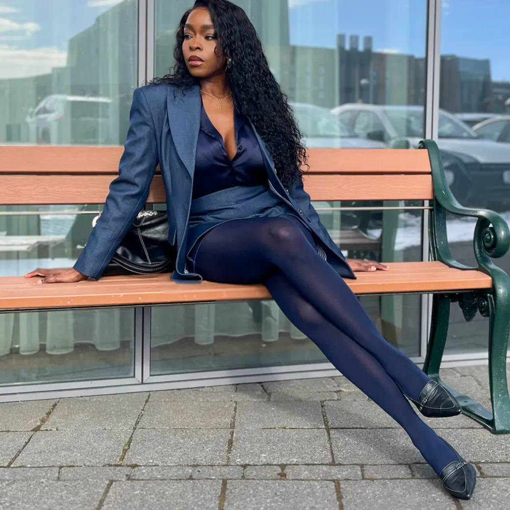 Stay Cool 80 Denier Tights - Navy
