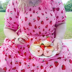 Strawberry Jersey Mini Dress