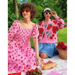 Strawberry Jersey Mini Dress