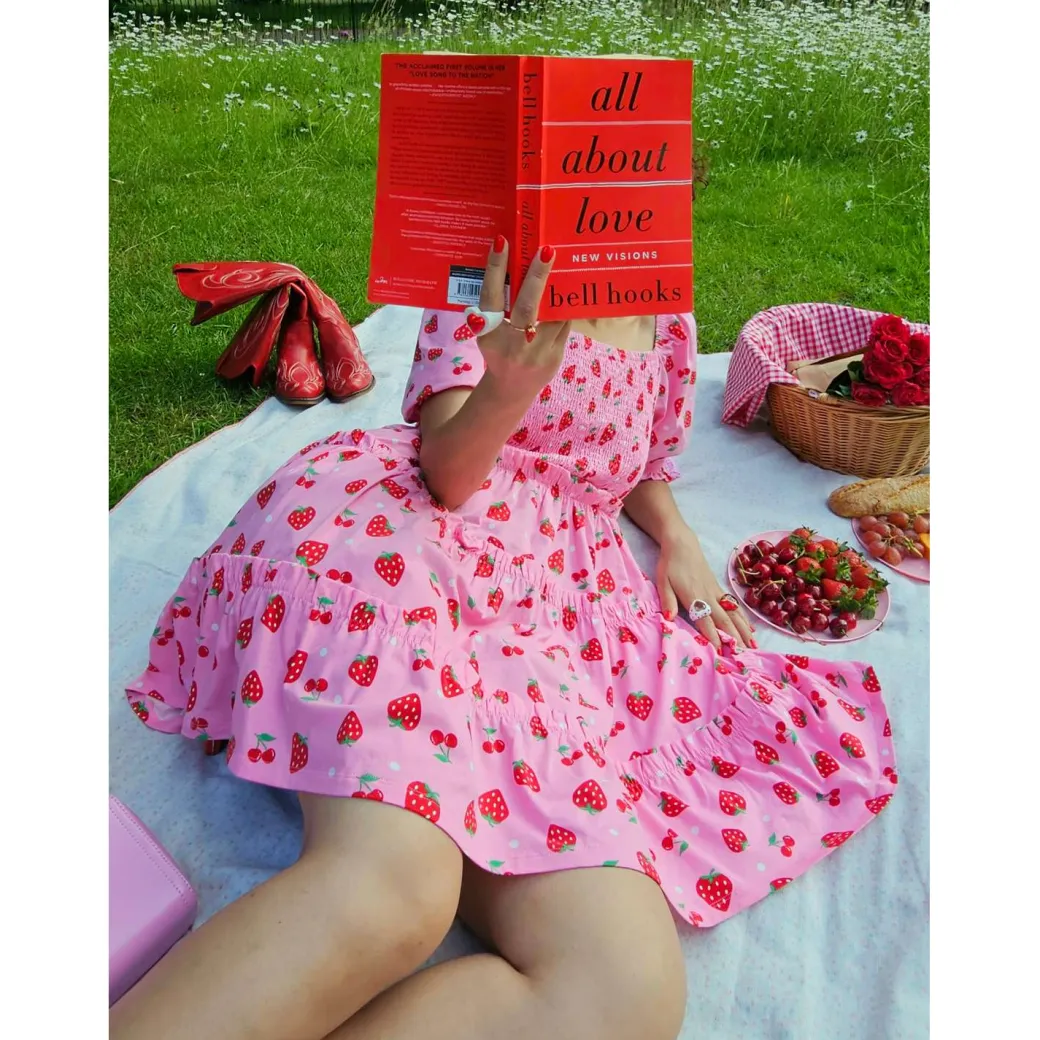 Strawberry Jersey Mini Dress
