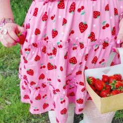 Strawberry Jersey Mini Dress