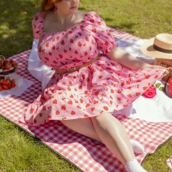 Strawberry Jersey Mini Dress