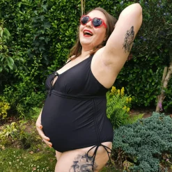 That loving feel'in Maternity Swimsuit - Black