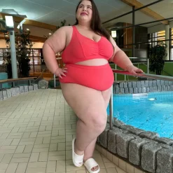 There Can Be Only One Bikini Top - Coral