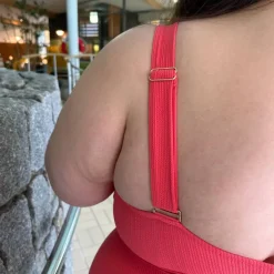 There Can Be Only One Bikini Top - Coral