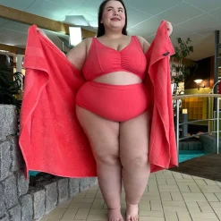 There Can Be Only One Bikini Top - Coral