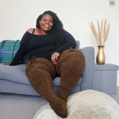 Thigh High Socks - Hot Chocolate