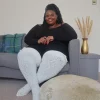 Thigh High Socks - Snowball