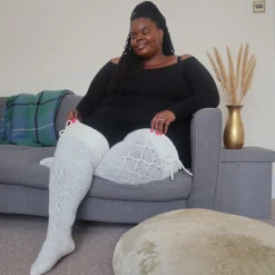 Thigh High Socks - Snowball