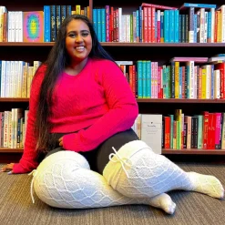 Thigh High Socks - Snowball