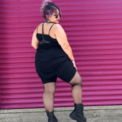 Thighs the Limit Fishnets - Black