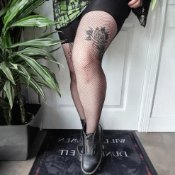 Thighs the Limit Fishnets - Black