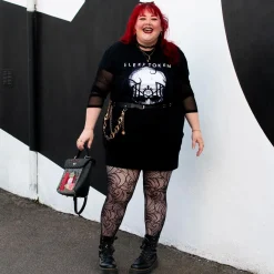 Thighs The Limit Fishnets - Timewarp - Black