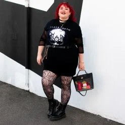 Thighs The Limit Fishnets - Timewarp - Black