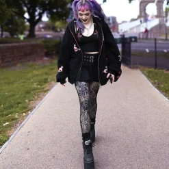 Thighs The Limit Fishnets - Timewarp - Black