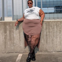 Thighs The Limit Fishnets - Timewarp - Black