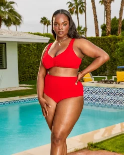 Tidelands Bikini Top - Red
