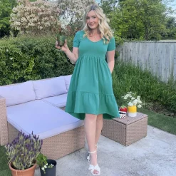 Tiered Mini Dress - Beach Bum