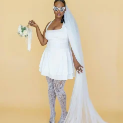 Time Warp Fishnets - White
