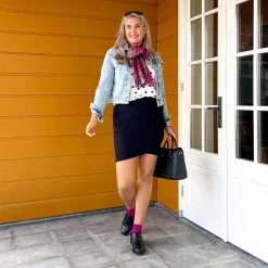 Tulip Mini Skirt - Black