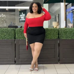 Tulip Mini Skirt - Black