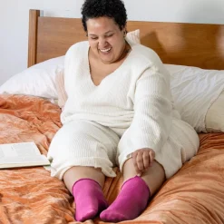 Ultimate Bamboo Ankle Socks - Hibiscus