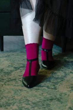 Ultimate Bamboo Ankle Socks - Hibiscus