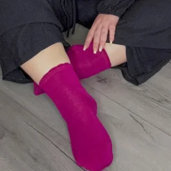 Ultimate Bamboo Ankle Socks - Hibiscus