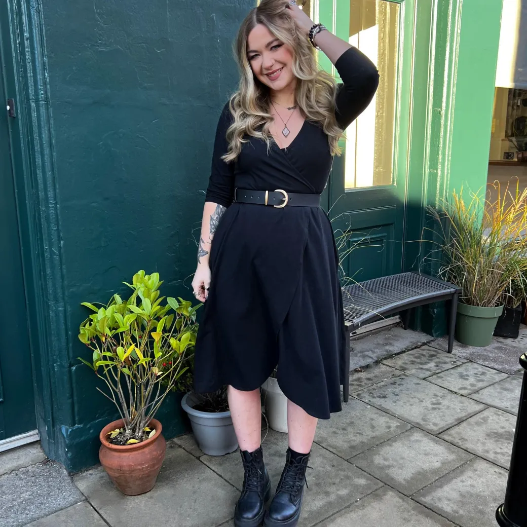Vegan Leather Waist Belt - Gold