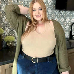 Vegan Leather Waist Belt - Gold