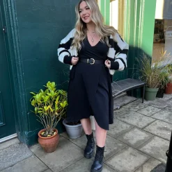 Vegan Leather Waist Belt - Gold