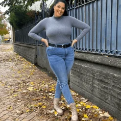 Vegan Leather Waist Belt - Silver