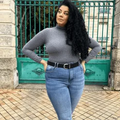 Vegan Leather Waist Belt - Silver