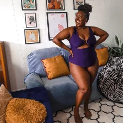 Wax on, Wax off Swimsuit - Purple