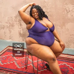 Wax on, Wax off Swimsuit - Purple