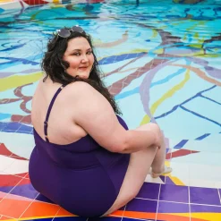 Wax on, Wax off Swimsuit - Purple