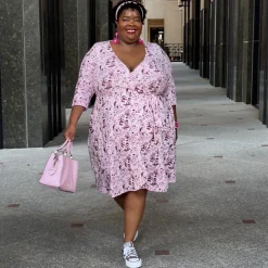 Wrap Dress - Passion au Jardin - L'Amour Rose