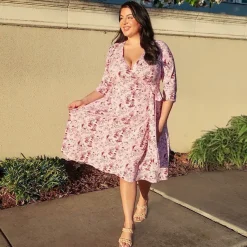 Wrap Dress - Passion au Jardin - L'Amour Rose