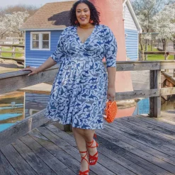 Wrap Dress - Sharks