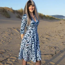 Wrap Dress - Sharks