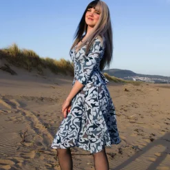 Wrap Dress - Sharks