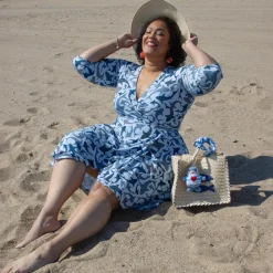 Wrap Dress - Sharks